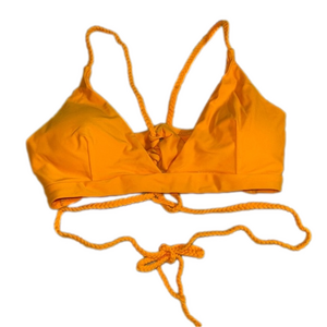 NWOT Zaful orange swim top L